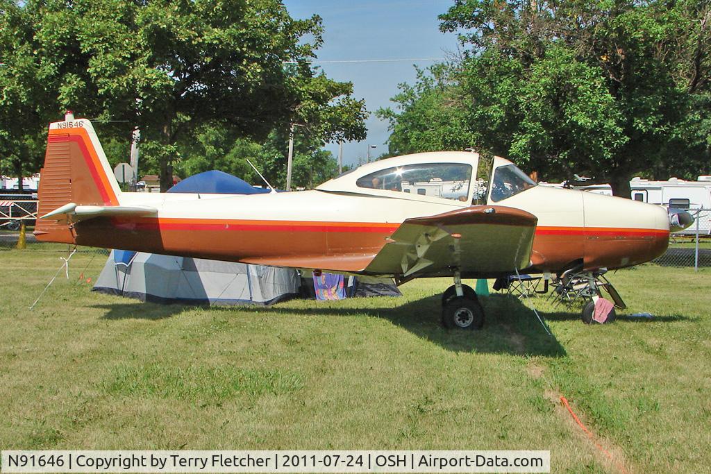 N91646, 1946 North American Navion (NA-145) C/N NAV-4-161, At 2011 Oshkosh