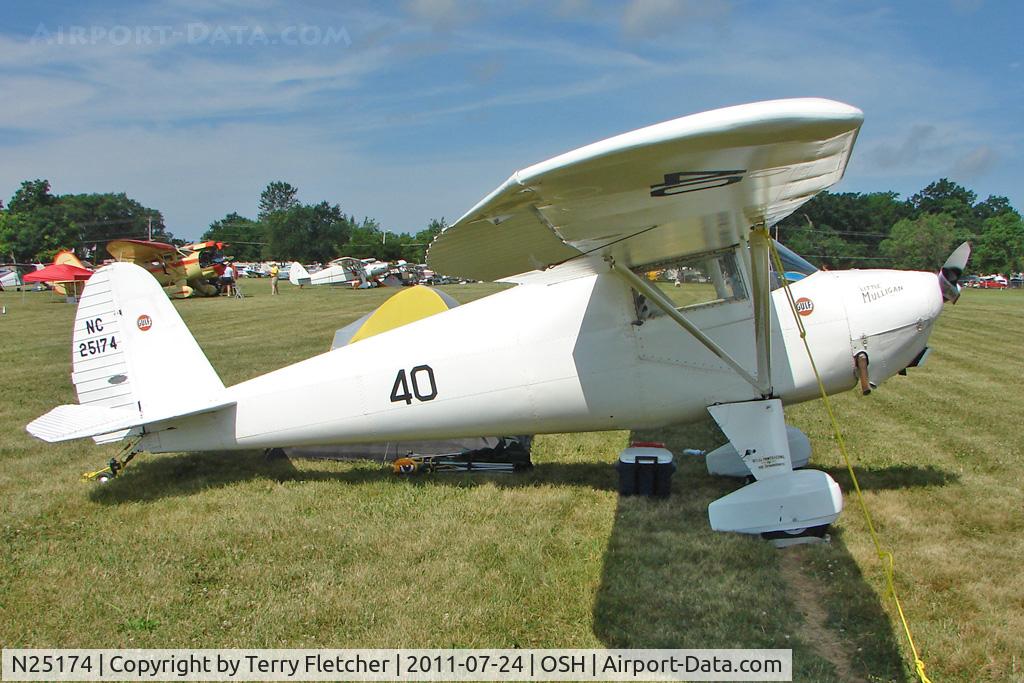 N25174, 1939 Luscombe 8A Silvaire C/N 1098, At 2011 Oshkosh