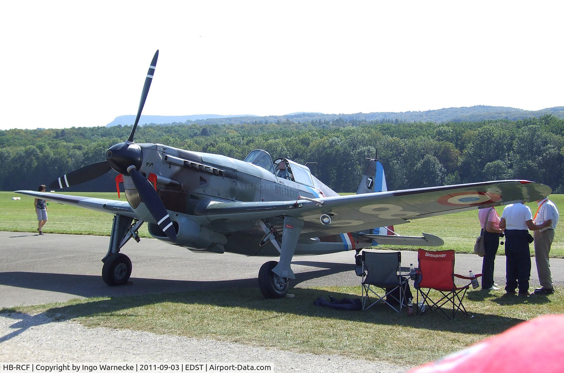 HB-RCF, 1942 Morane-Saulnier D-3801 (MS-412) C/N 194, Morane-Saulnier (EFW) D-3801 / MS.406 at the 2011 Hahnweide Fly-in, Kirchheim unter Teck airfield