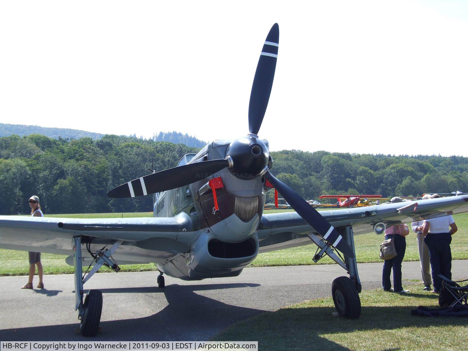 HB-RCF, 1942 Morane-Saulnier D-3801 (MS-412) C/N 194, Morane-Saulnier (EFW) D-3801 / MS.406 at the 2011 Hahnweide Fly-in, Kirchheim unter Teck airfield