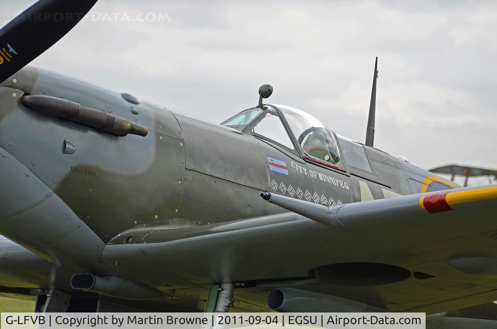G-LFVB, 1942 Supermarine 349 Spitfire LF.Vb C/N CBAF.2403, SHOT AT DUXFORD