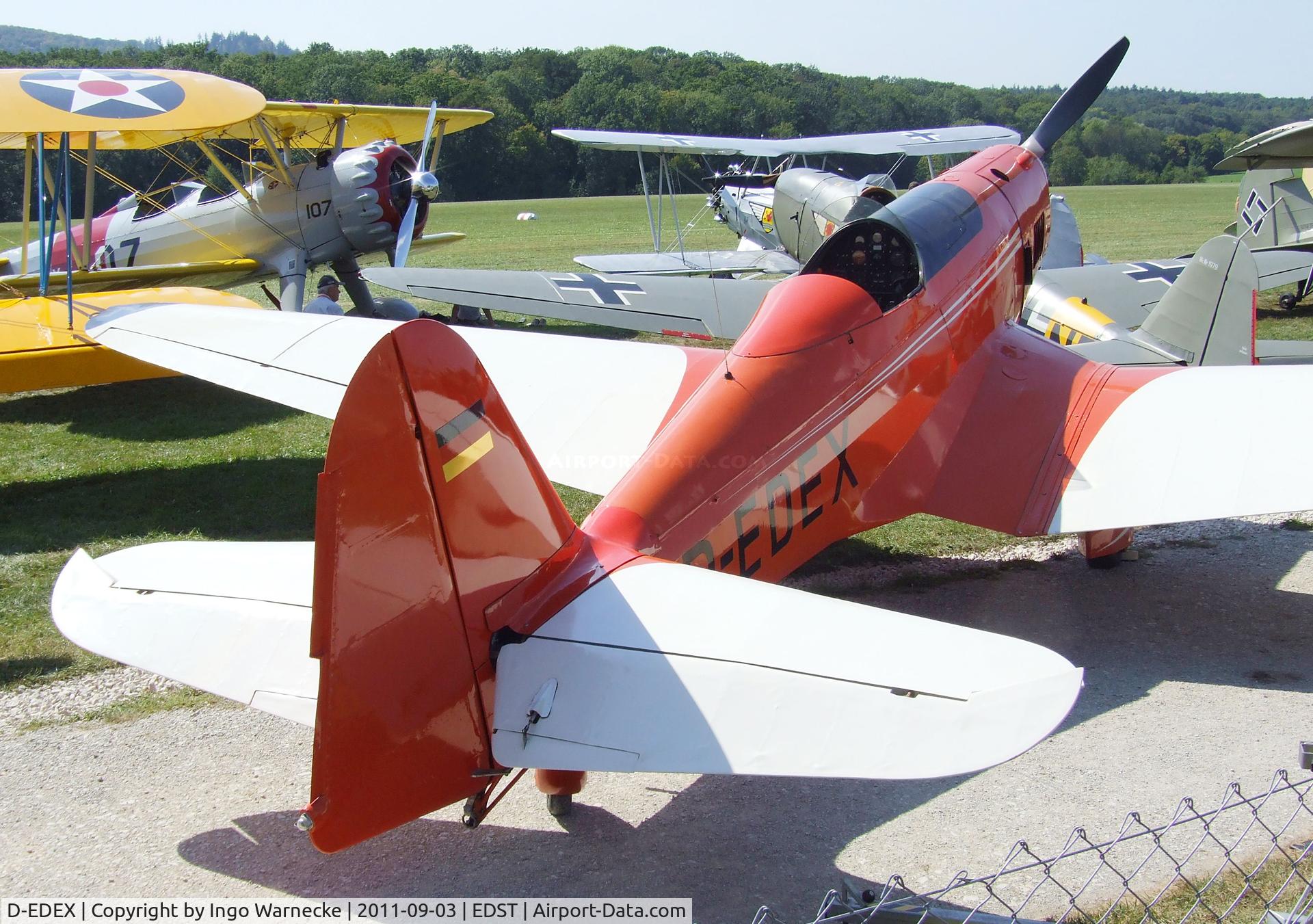 D-EDEX, 1940 Klemm Kl-35 Spezial C/N 1916, Klemm Kl 35 Spezial at the 2011 Hahnweide Fly-in, Kirchheim unter Teck airfield