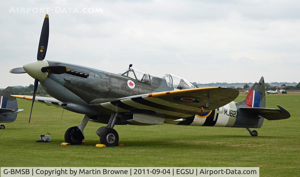 G-BMSB, 1943 Supermarine 361 Spitfire T.IX C/N CBAF.7722, DULL AND RAINY