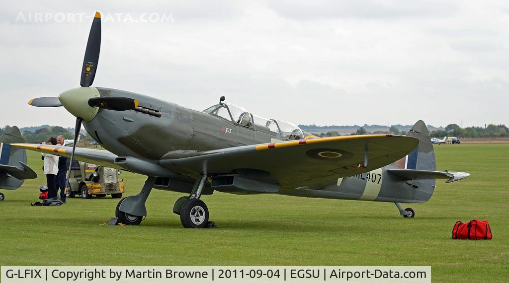 G-LFIX, 1944 Supermarine 509 Spitfire LF.IX (T.IX) C/N CBAF.8463, DULL AND RAINY