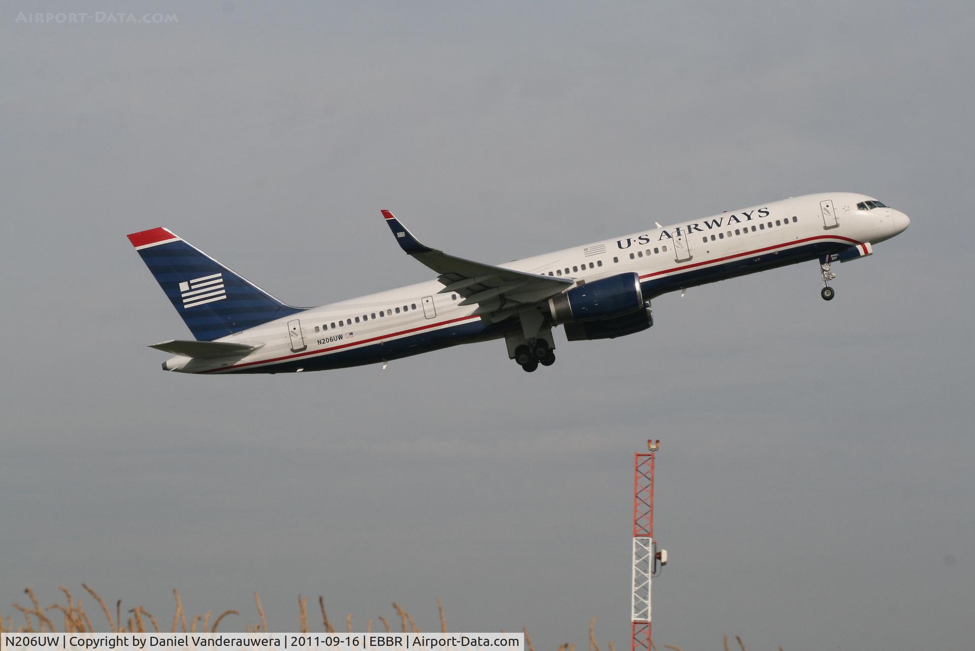 N206UW, 1995 Boeing 757-2B7 C/N 27808, Flight US751 is climbing from RWY 07R