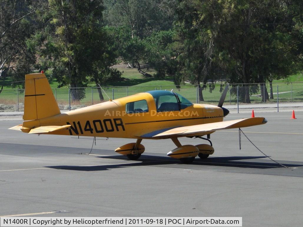 N1400R, 1974 Grumman American AA-1B Trainer C/N AA1B-0500, Parked in transient parking east of static displays
