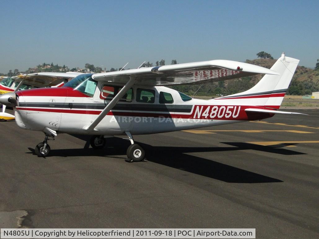 N4805U, 1963 Cessna 210-5(205) C/N 205-0505, Parked in static display north of Norm's Cafe