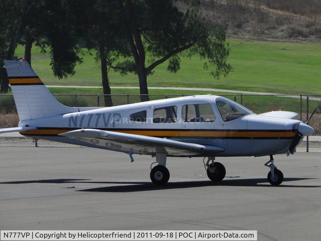 N777VP, 1974 Piper PA-28-151 Cherokee Warrior C/N 28-7415632, Parked in transient parking