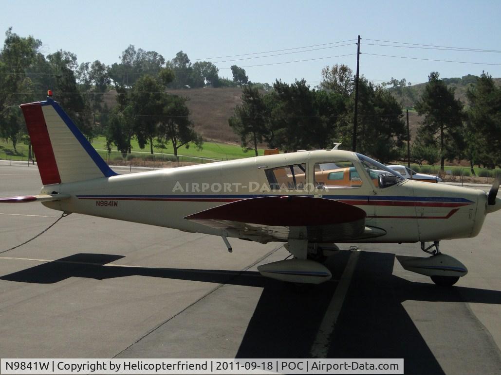 N9841W, 1967 Piper PA-28-140 Cherokee Cruiser C/N 28-23349, Tied down and parked in transient parking