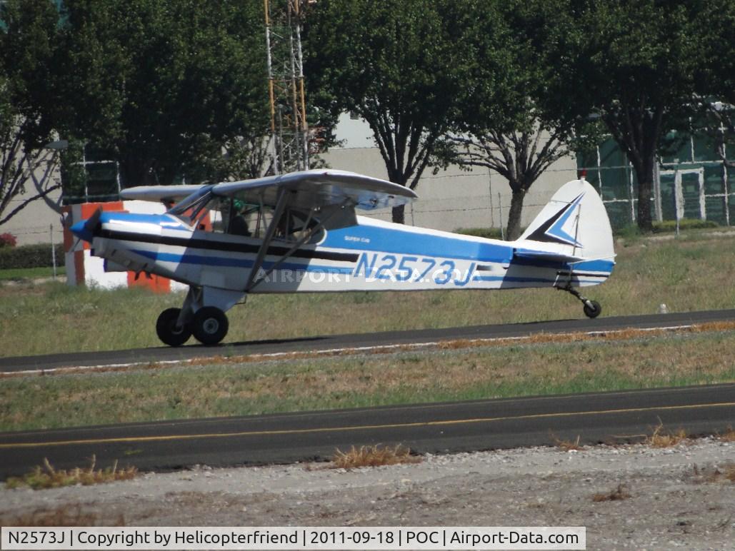 N2573J, 1979 Piper PA-18-150 Super Cub C/N 18-7909132, Landed and rolling out
