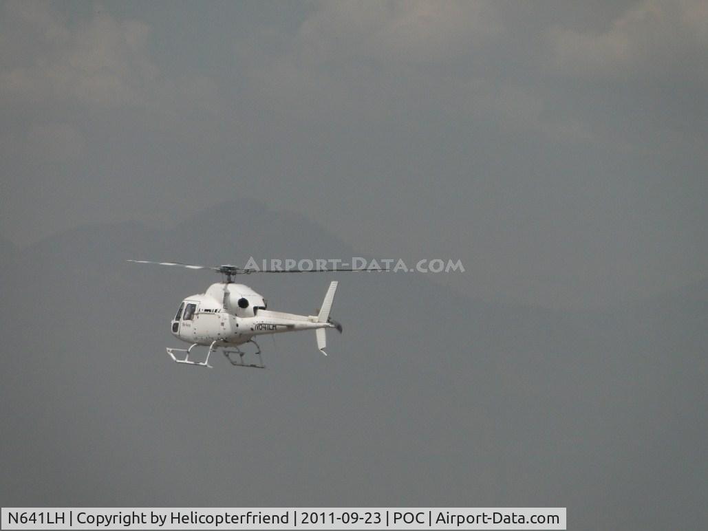 N641LH, 1995 Eurocopter AS-355N Twinstar C/N 5604, Westbound approaching Puddingstone Lake
