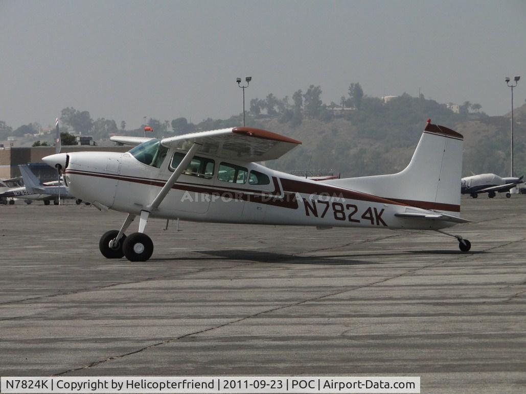 N7824K, 1976 Cessna 180J C/N 18052758, Just taxied into Howard Aviation parking area