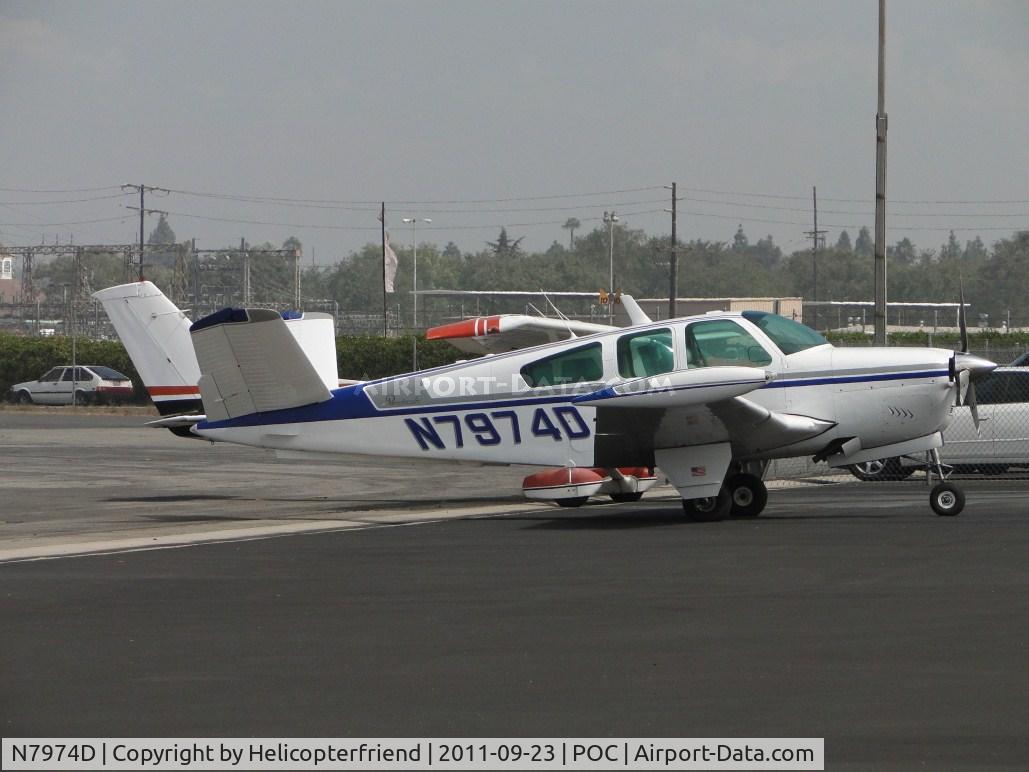 N7974D, 1957 Beech H35 Bonanza C/N D-5226, Parked in the north parking area for Howard Aviation