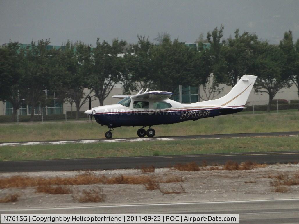 N761SG, 1978 Cessna T210M Turbo Centurion C/N 21062476, After departing Howard Aviation area, taking off from runway 26L