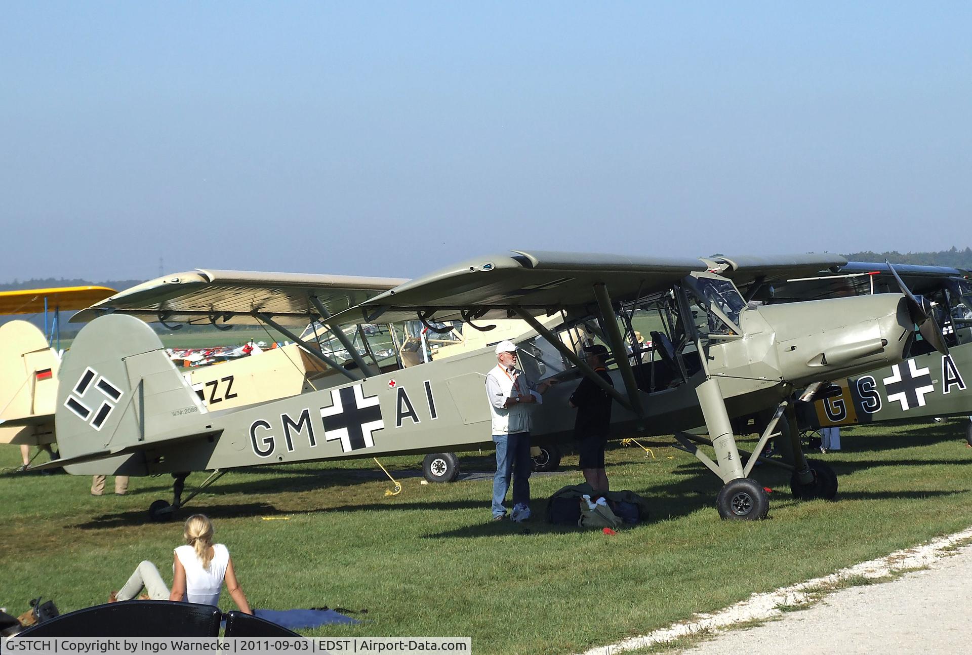 G-STCH, 1942 Fieseler Fi-156A-1 Storch C/N 2088, Fieseler Fi 156A-1 Storch at the 2011 Hahnweide Fly-in, Kirchheim unter Teck airfield