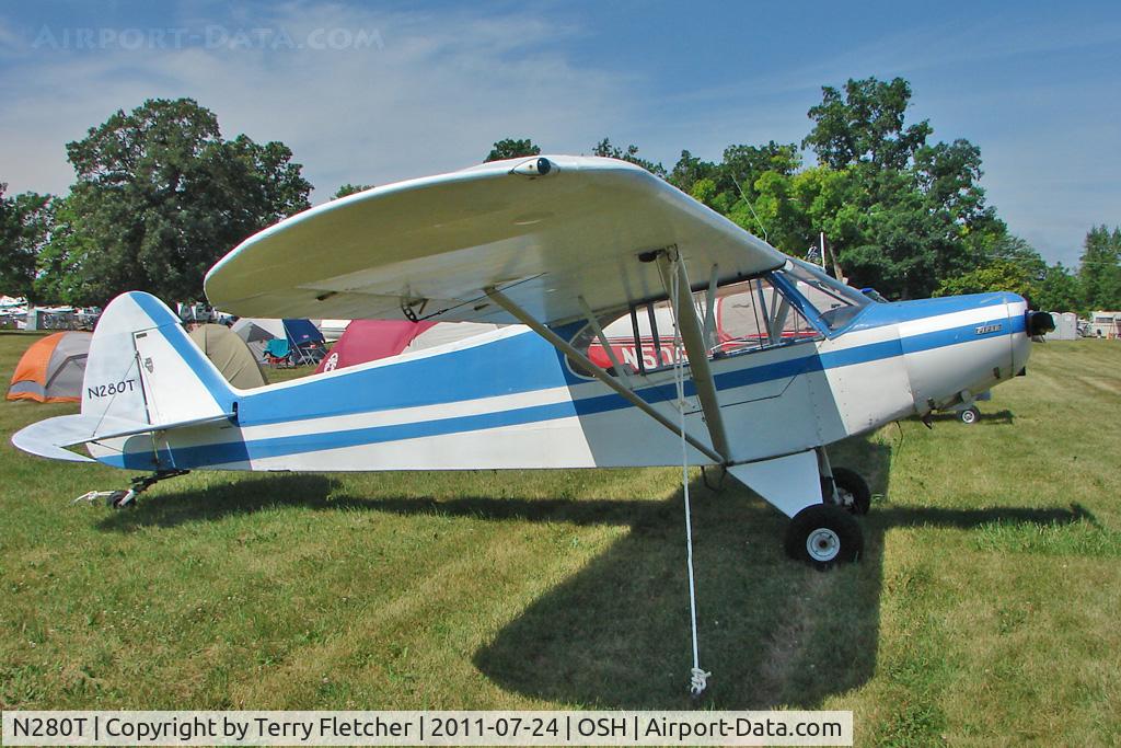 N280T, 1953 Piper PA-18 C/N 18-2394, At 2011 Oshkosh