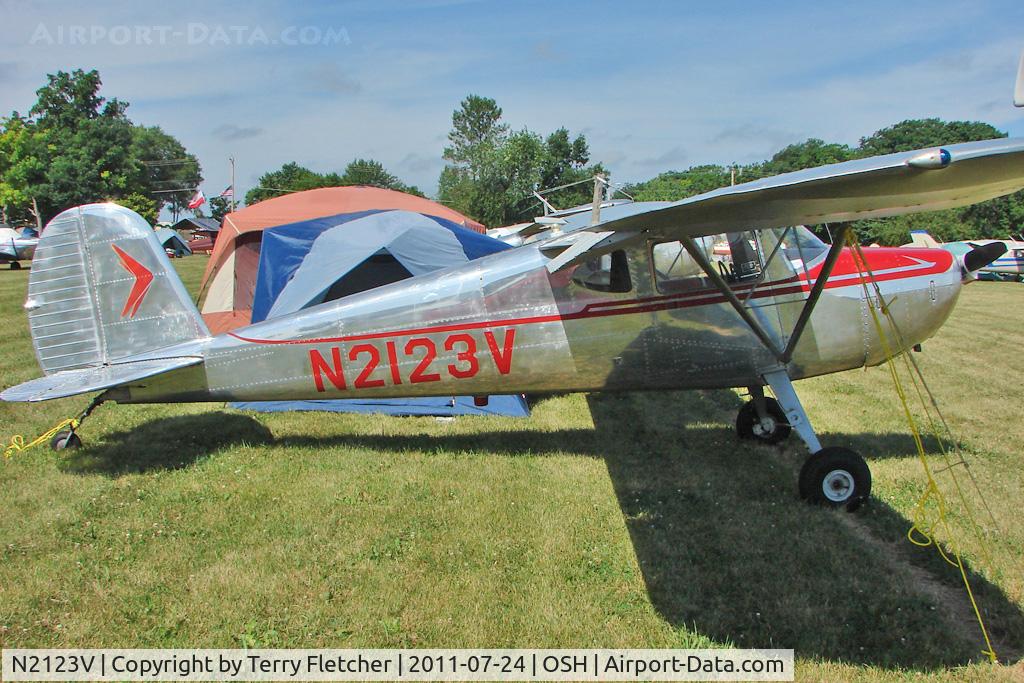 N2123V, 1948 Cessna 120 C/N 14734, At 2011 Oshkosh