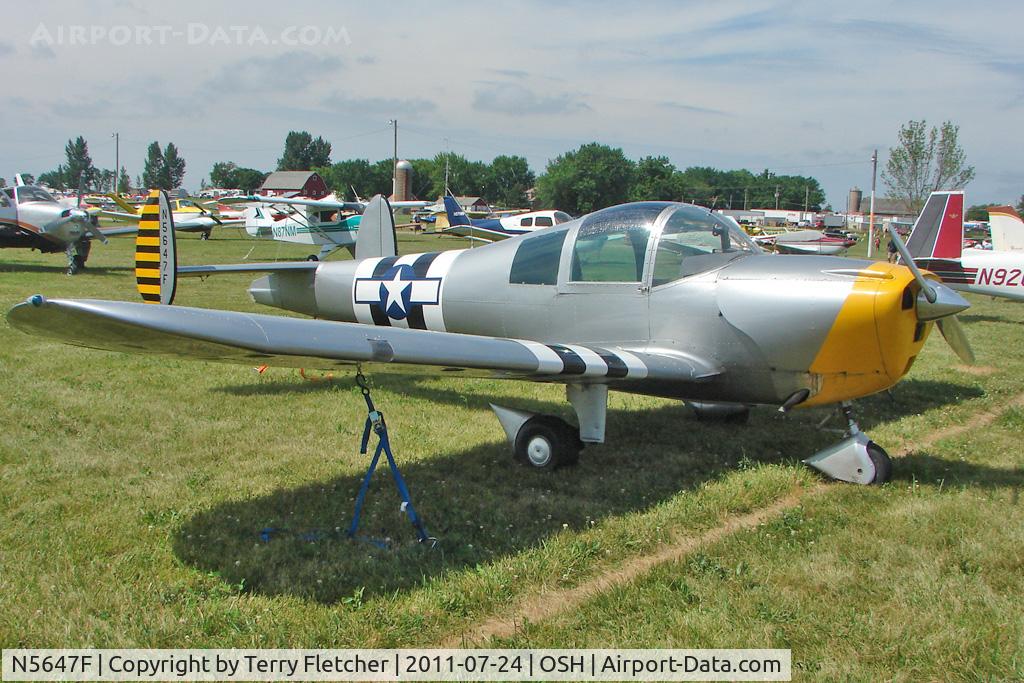 N5647F, 1967 Alon A2A Aircoupe C/N B-247, At 2011 Oshkosh