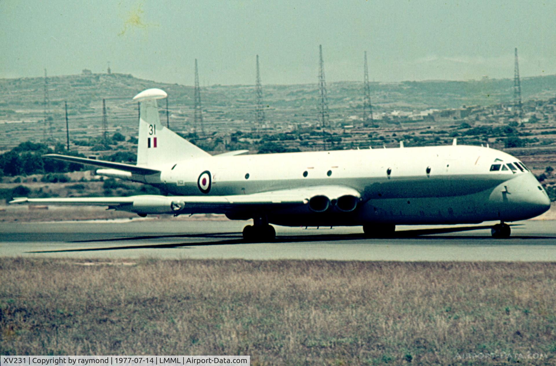 XV231, Hawker Siddeley Nimrod MR.1 C/N 8006, Nimrod XV231 RAF