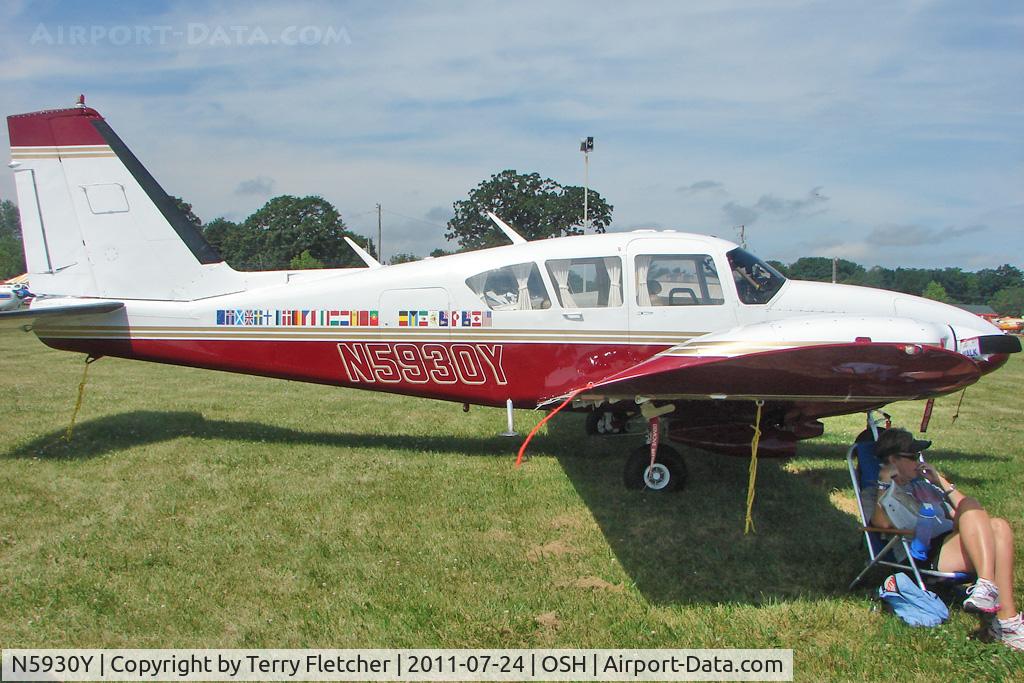 N5930Y, 1965 Piper PA-23-250 Aztec C/N 27-3091, At 2011 Oshkosh