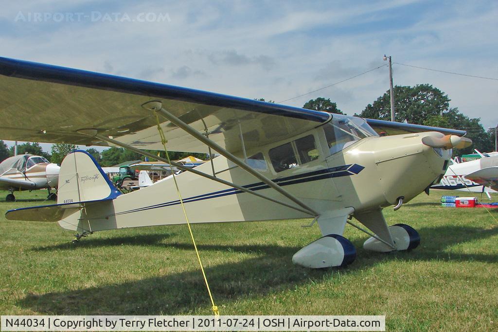 N44034, 1946 Taylorcraft BC12-D C/N 9834, At 2011 Oshkosh