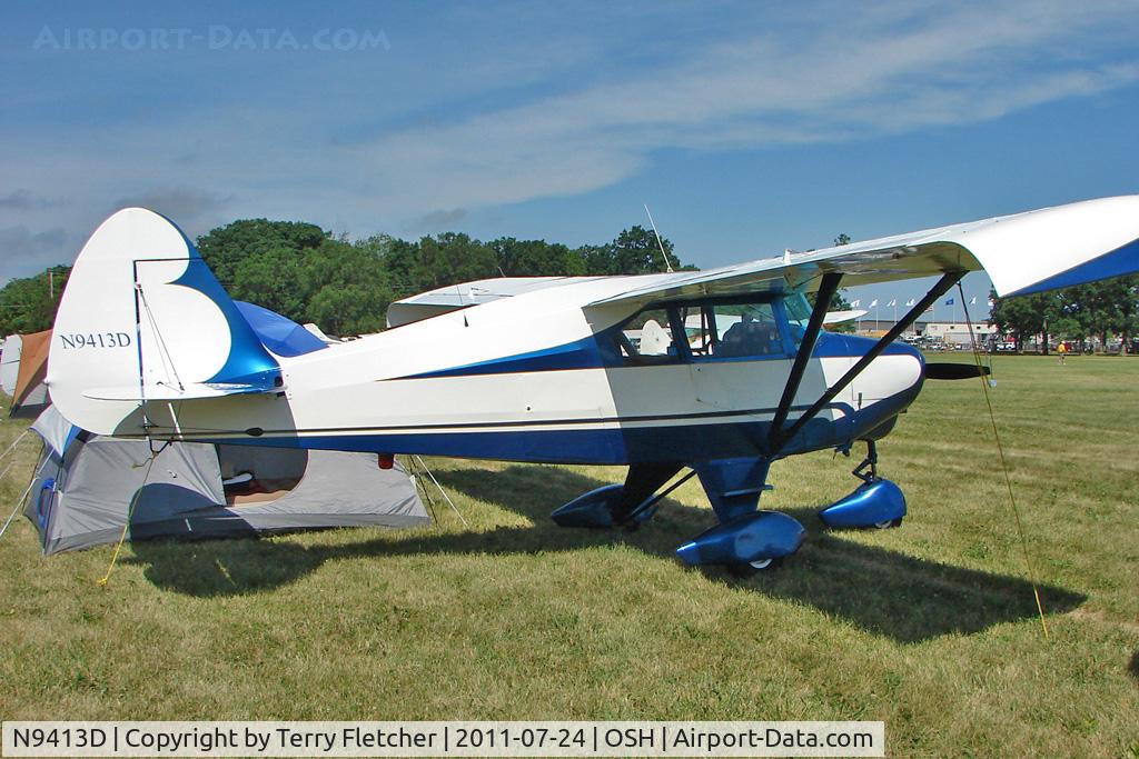 N9413D, 1958 Piper PA-22-160 Tri Pacer C/N 22-6387, At 2011 Oshkosh
