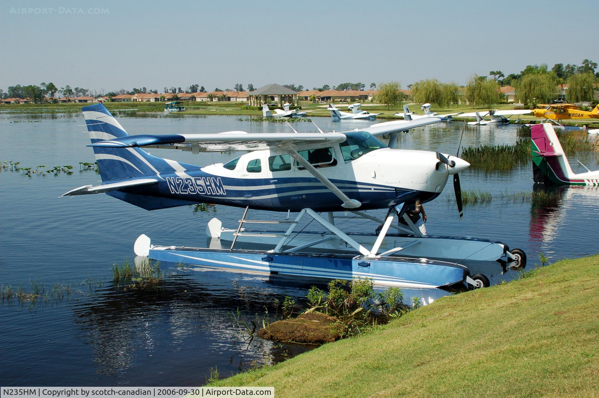 N235HM, 1984 Cessna TU206G Turbo Stationair C/N U20606795, 1984 Cessna TU206G N235HM at Lake Ashton Golf Club, Lake Wales, FL