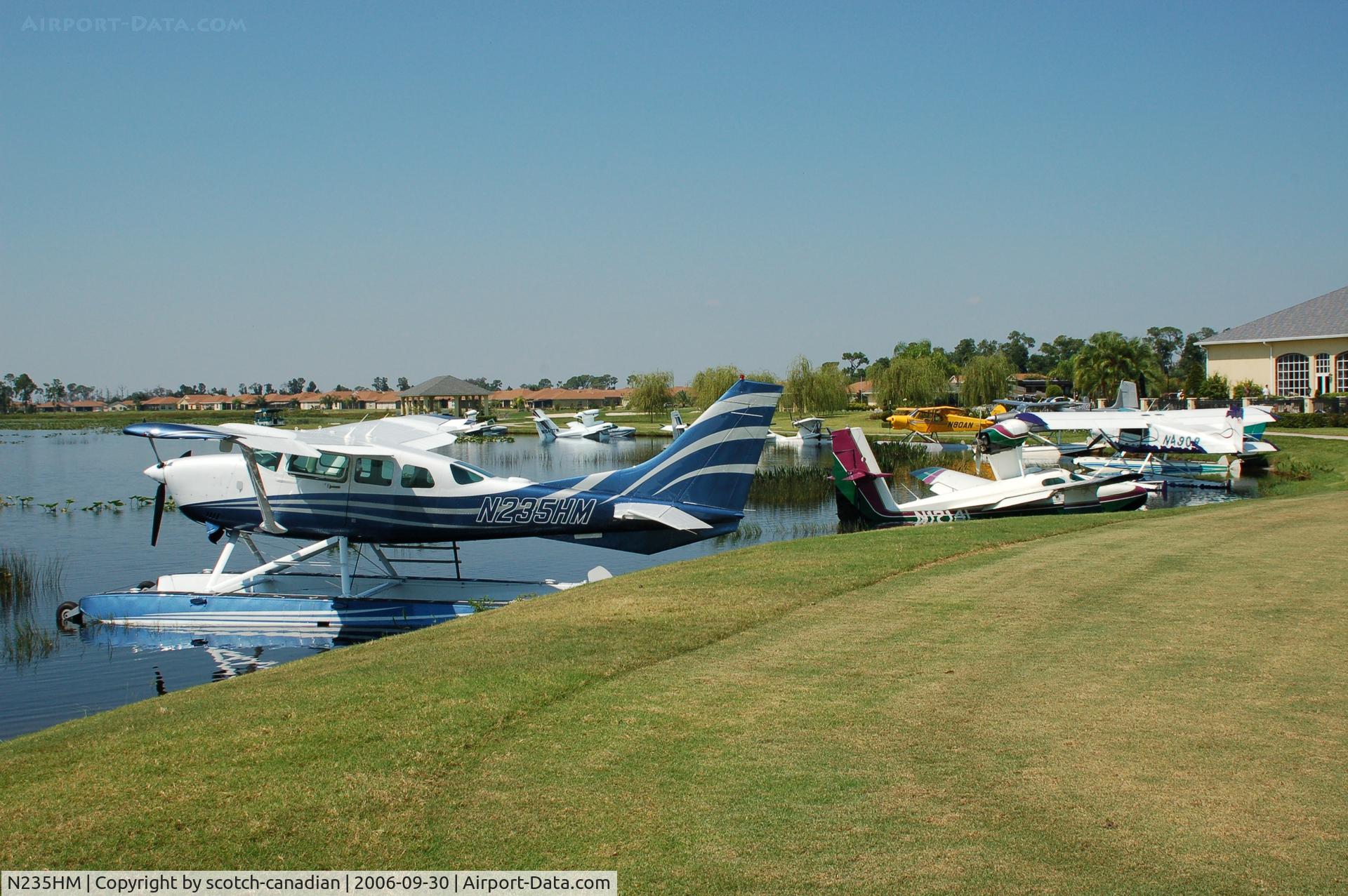 N235HM, 1984 Cessna TU206G Turbo Stationair C/N U20606795, 1984 Cessna TU206G N235HM at Lake Ashton Golf Club, Lake Wales, FL