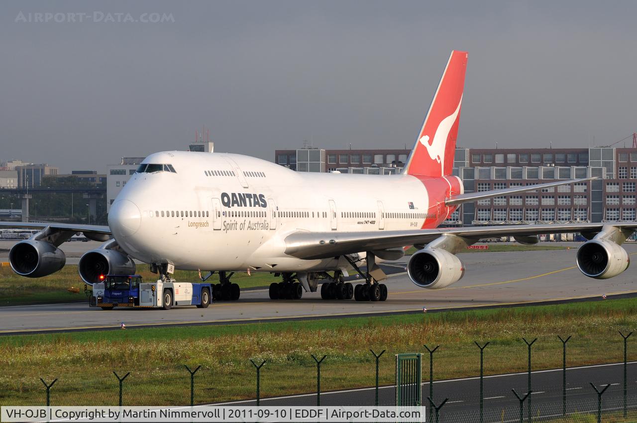 VH-OJB, 1989 Boeing 747-438 C/N 24373, Qantas