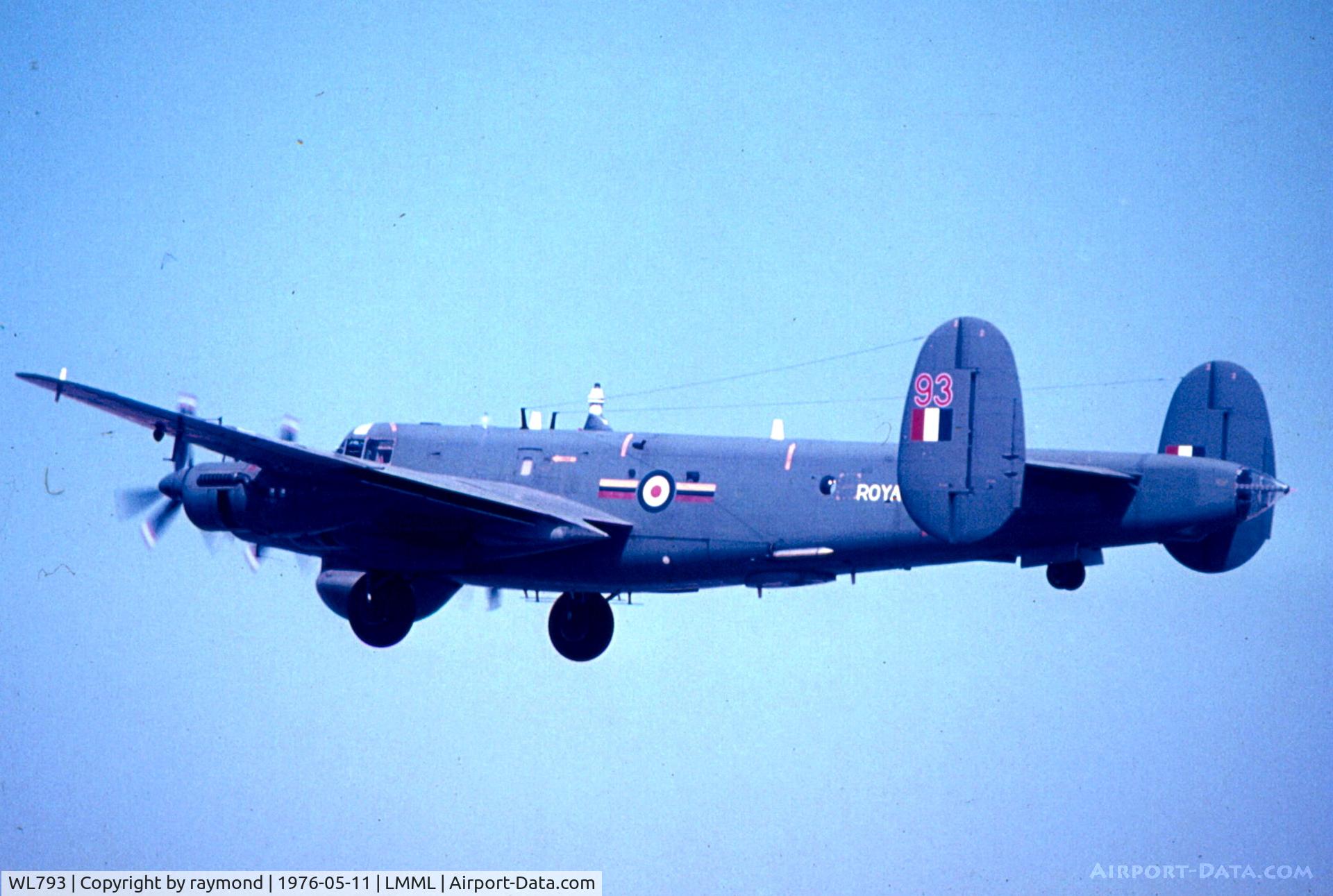 WL793, 1953 Avro 696 Shackelton AEW.2 C/N Not found WL793, Shackelton WL793 8Sqd RAF