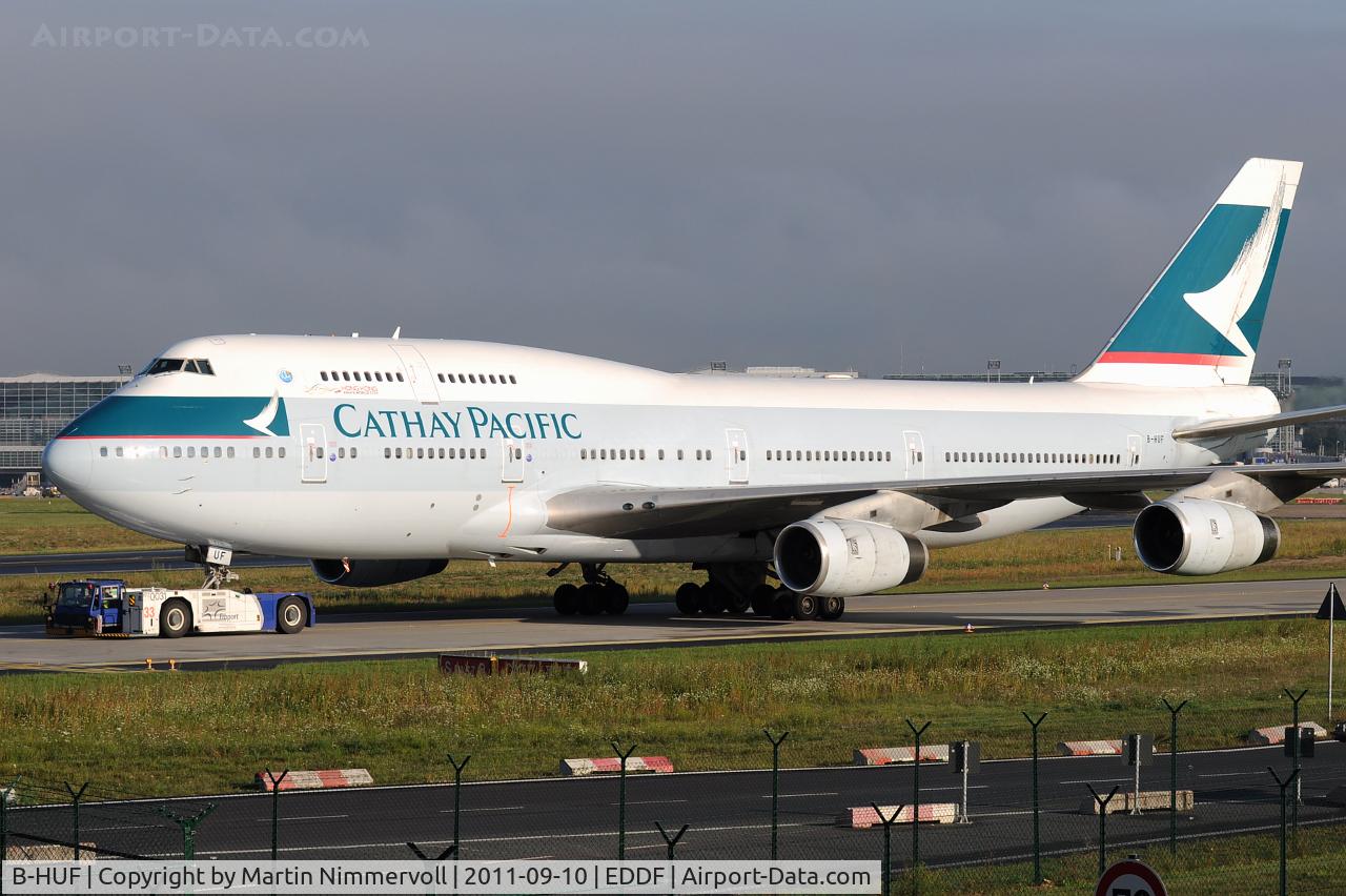 B-HUF, 1993 Boeing 747-467 C/N 25869, Cathay Pacific