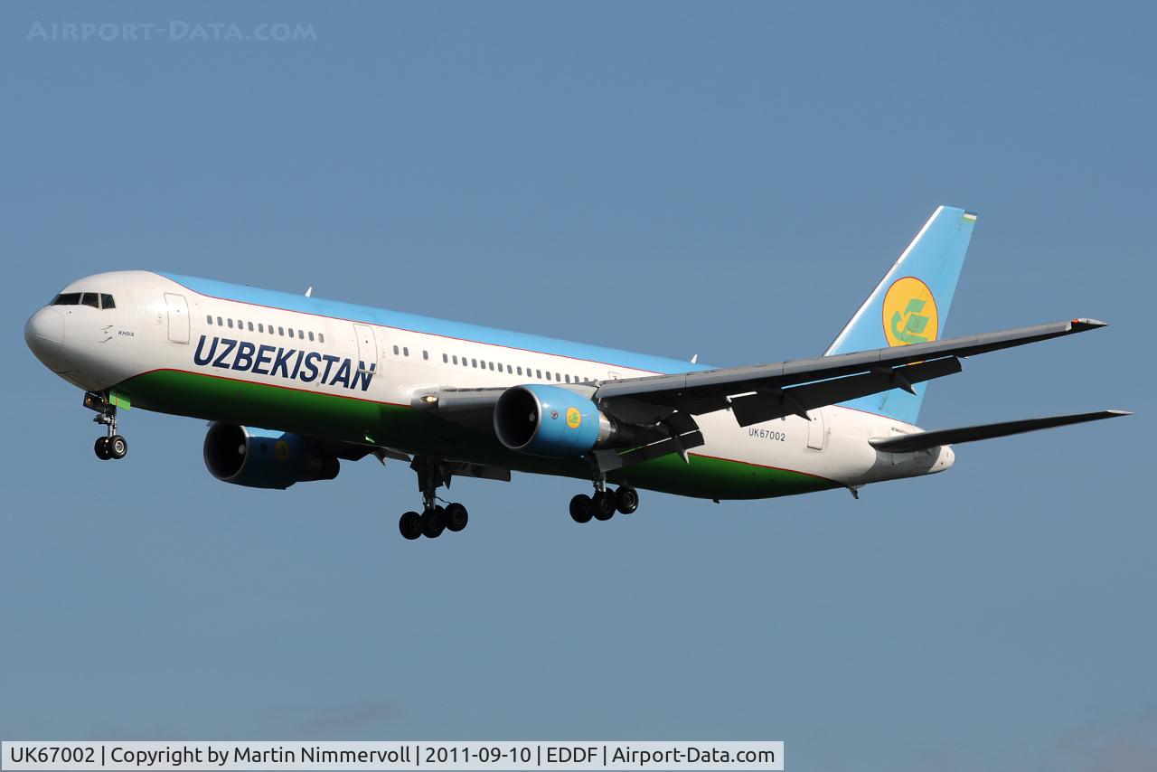 UK67002, 1997 Boeing 767-33P/ER C/N 28392, Uzbekisan