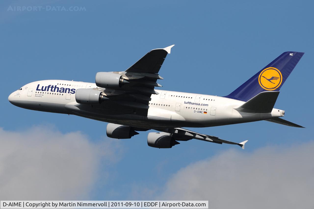 D-AIME, 2010 Airbus A380-841 C/N 061, Lufthansa