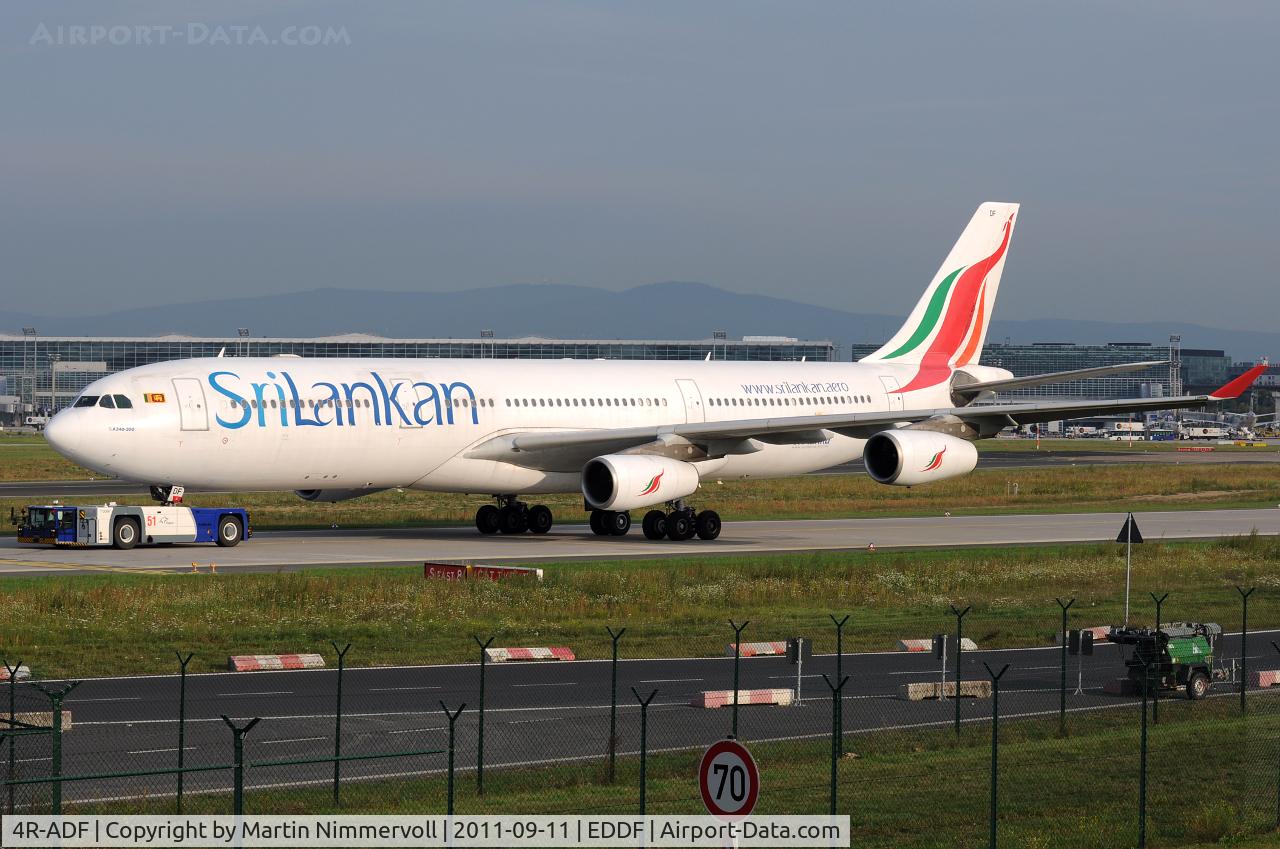 4R-ADF, 2000 Airbus A340-313 C/N 374, Sri Lankan