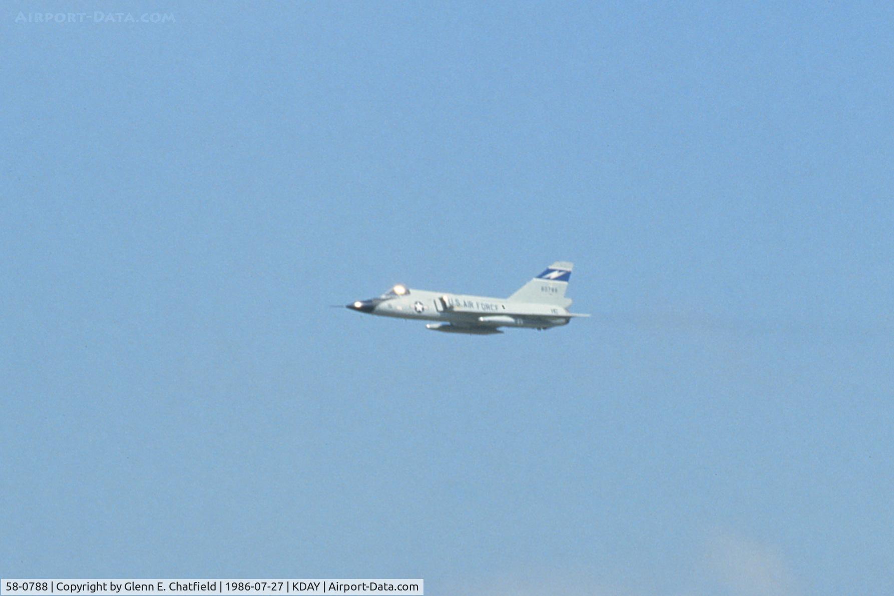 58-0788, 1958 Convair F-106A Delta Dart C/N 8-24-119, Air show fly by