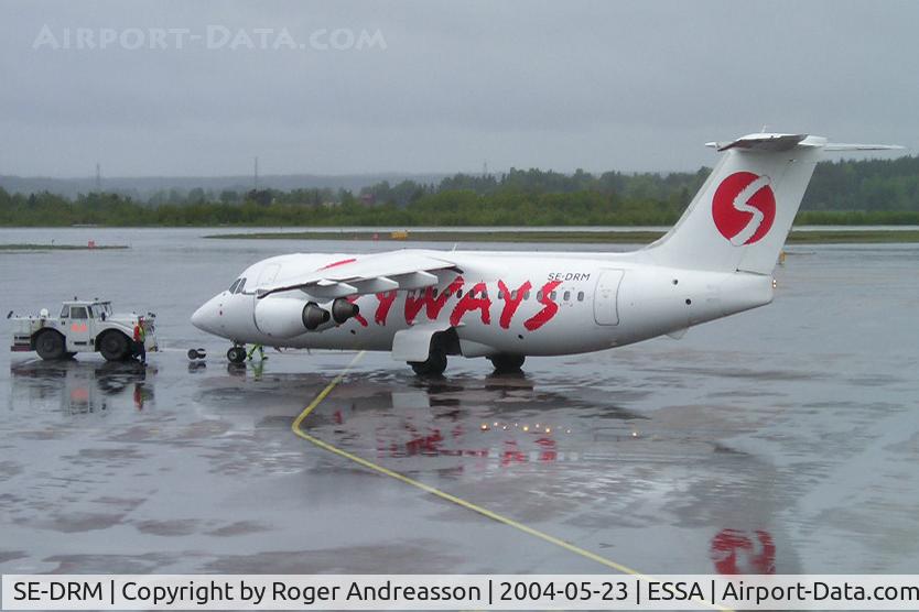 SE-DRM, 1991 British Aerospace BAe.146-200 C/N E2196, Skyways