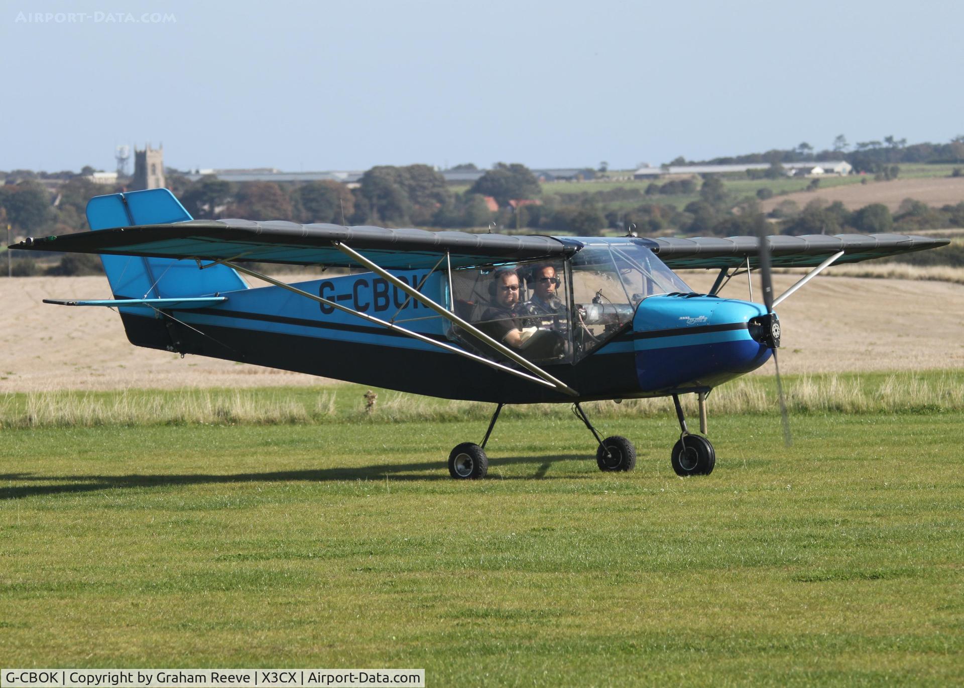 G-CBOK, 2002 Rans S-6ES Coyote II C/N PFA 204-13864, Just landed at Northrepps,