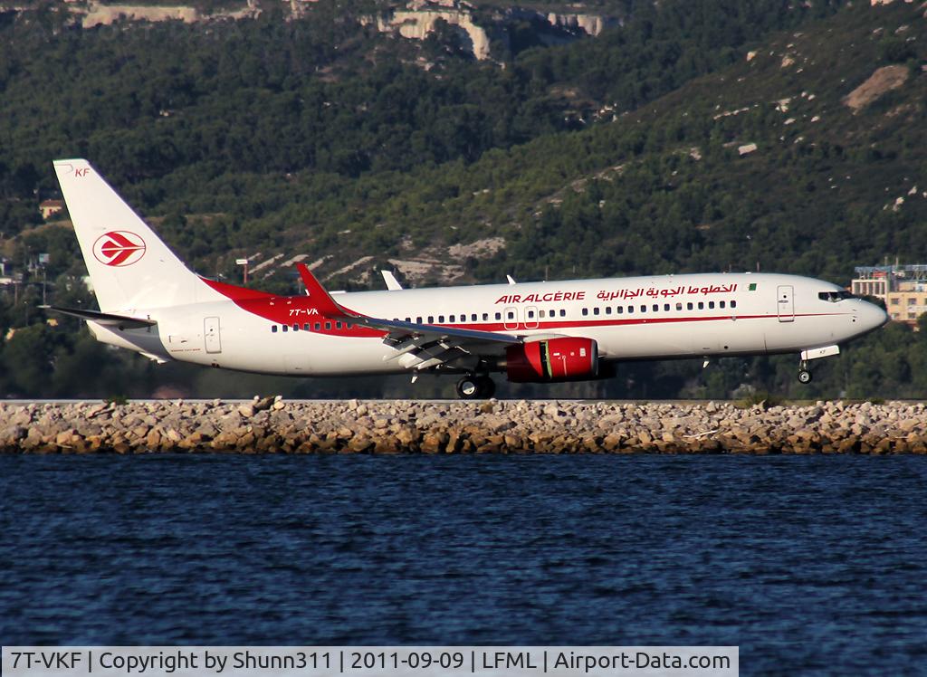 7T-VKF, 2010 Boeing 737-8D6 C/N 40860, Landing rwy 13L