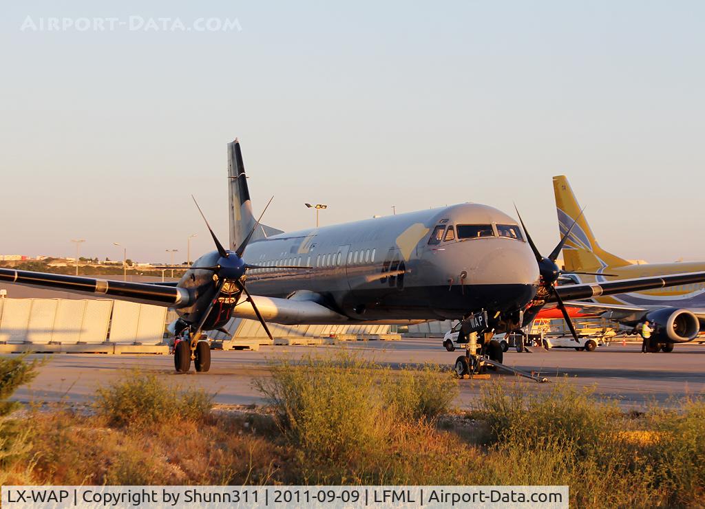 LX-WAP, 1993 British Aerospace ATP C/N 2057, Parked at the Cargo area...