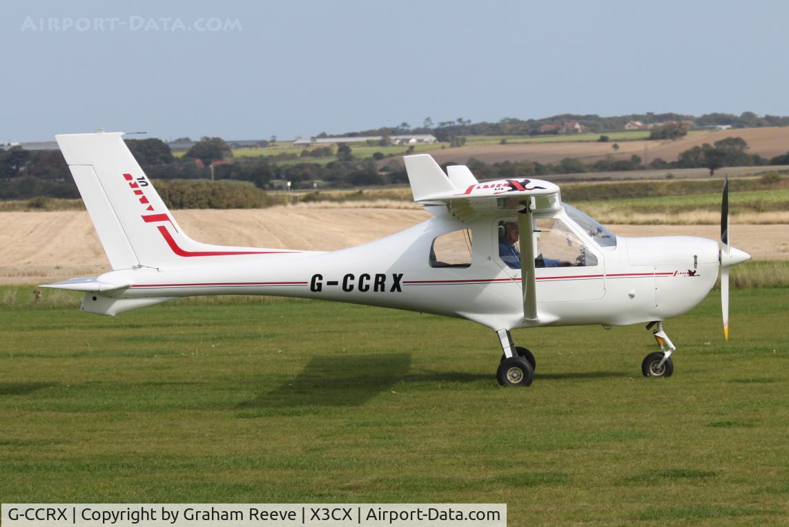 G-CCRX, 2004 Jabiru UL-450 C/N PFA 274A-14032, Just landed at Northrepps.