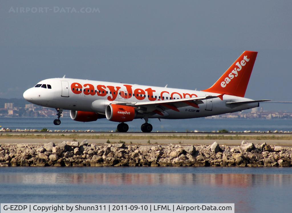 G-EZDP, 2008 Airbus A319-111 C/N 3675, Landing rwy 13L