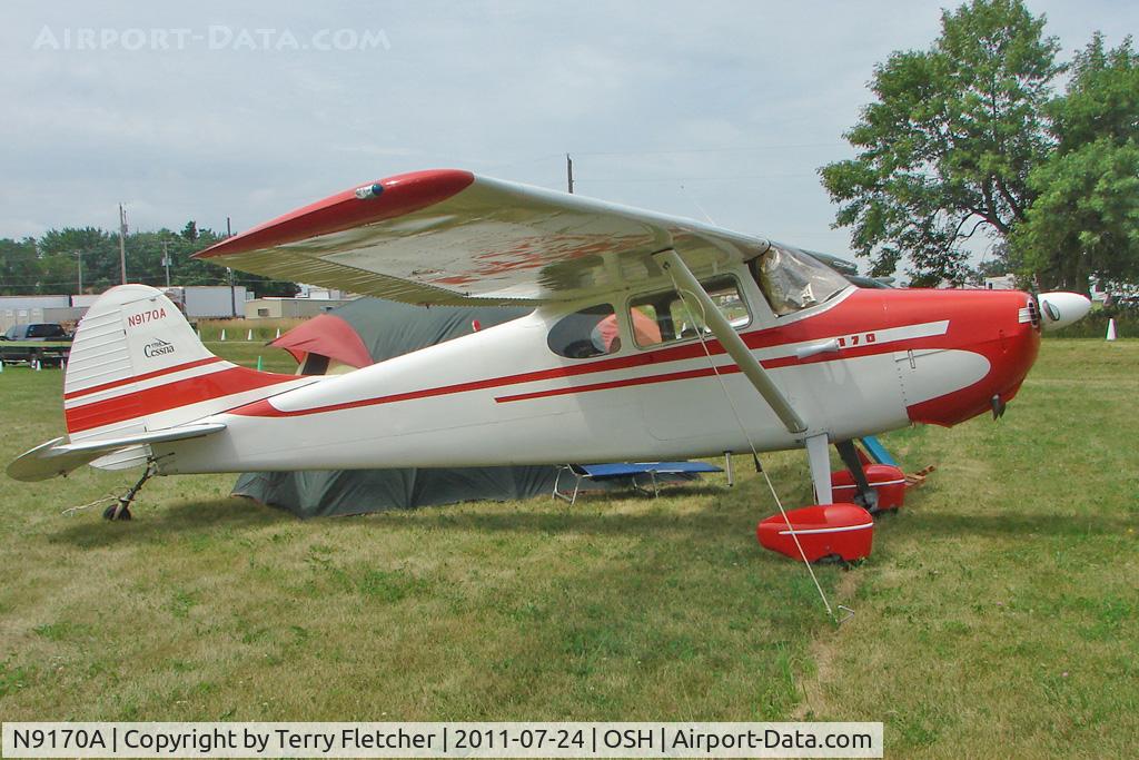 N9170A, 1950 Cessna 170A C/N 19361, At 2011 Oshkosh