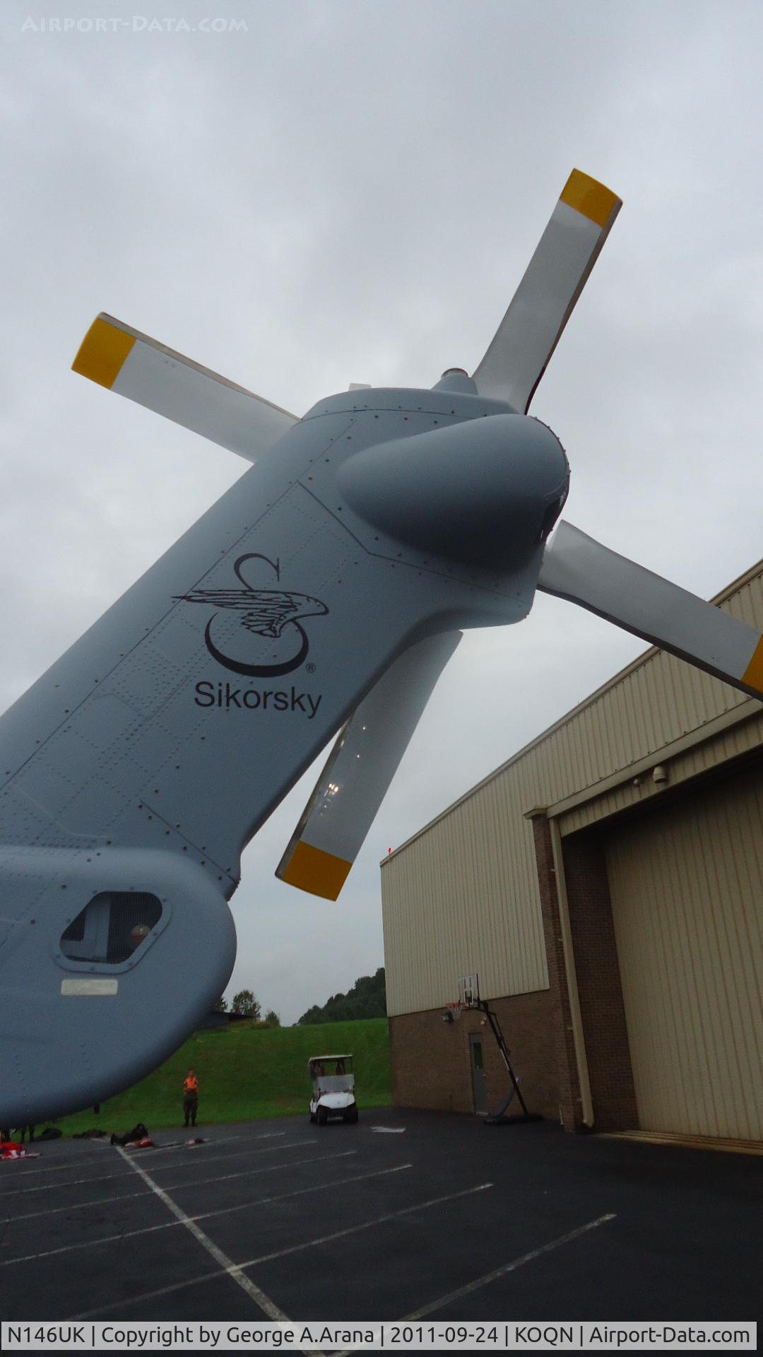 N146UK, 2011 Sikorsky S-92A C/N 92-0146, Tail rotor as viewed from port
