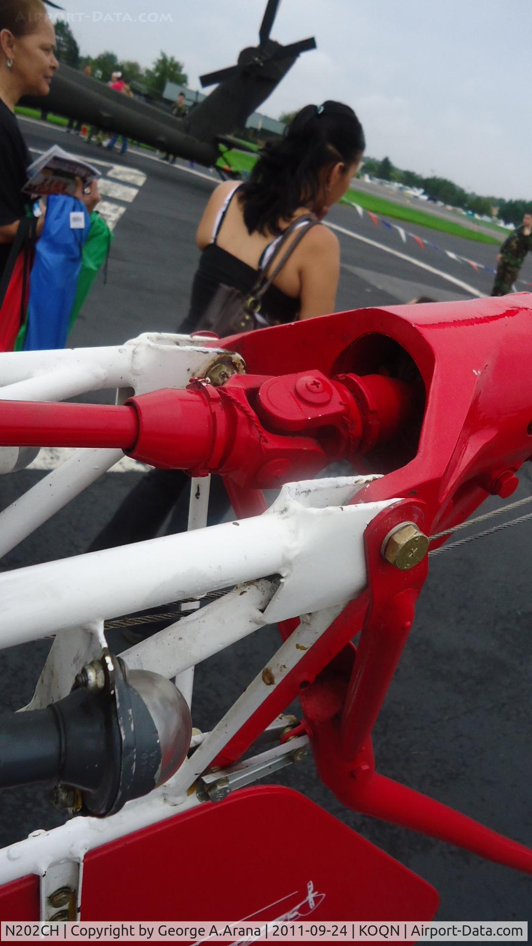 N202CH, 1951 Bell 47D-1 C/N 301, Tail rotor drive shaft and surrounding tailboom frame