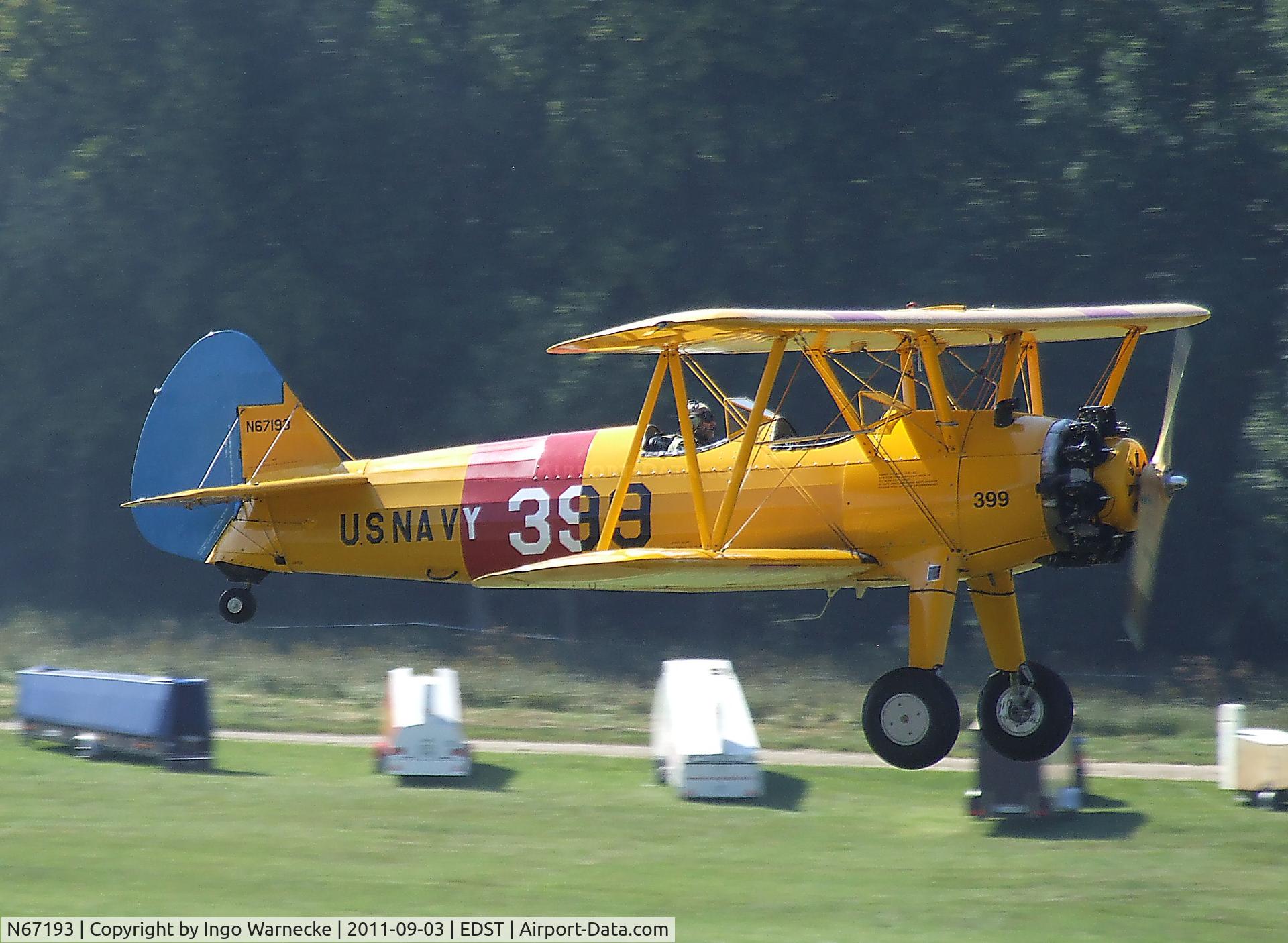N67193, 1942 Boeing E75 (N2S-5) C/N 75-8116, Boeing (Stearman) E75 (N2S-5) at the 2011 Hahnweide Fly-in, Kirchheim unter Teck airfield
