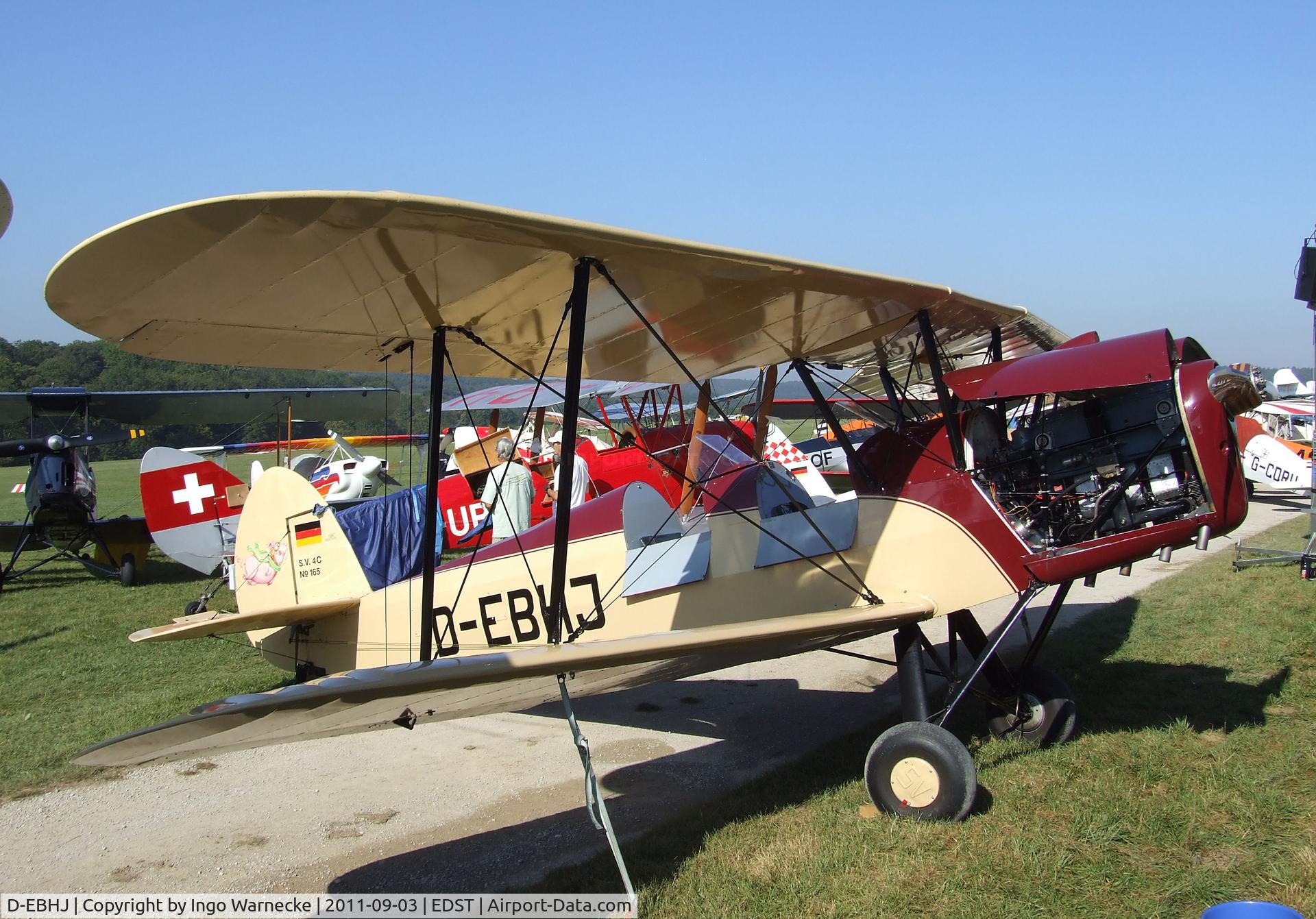 D-EBHJ, 1946 Stampe-Vertongen SV-4C C/N 165, Stampe-Vertongen SV-4C at the 2011 Hahnweide Fly-in, Kirchheim unter Teck airfield
