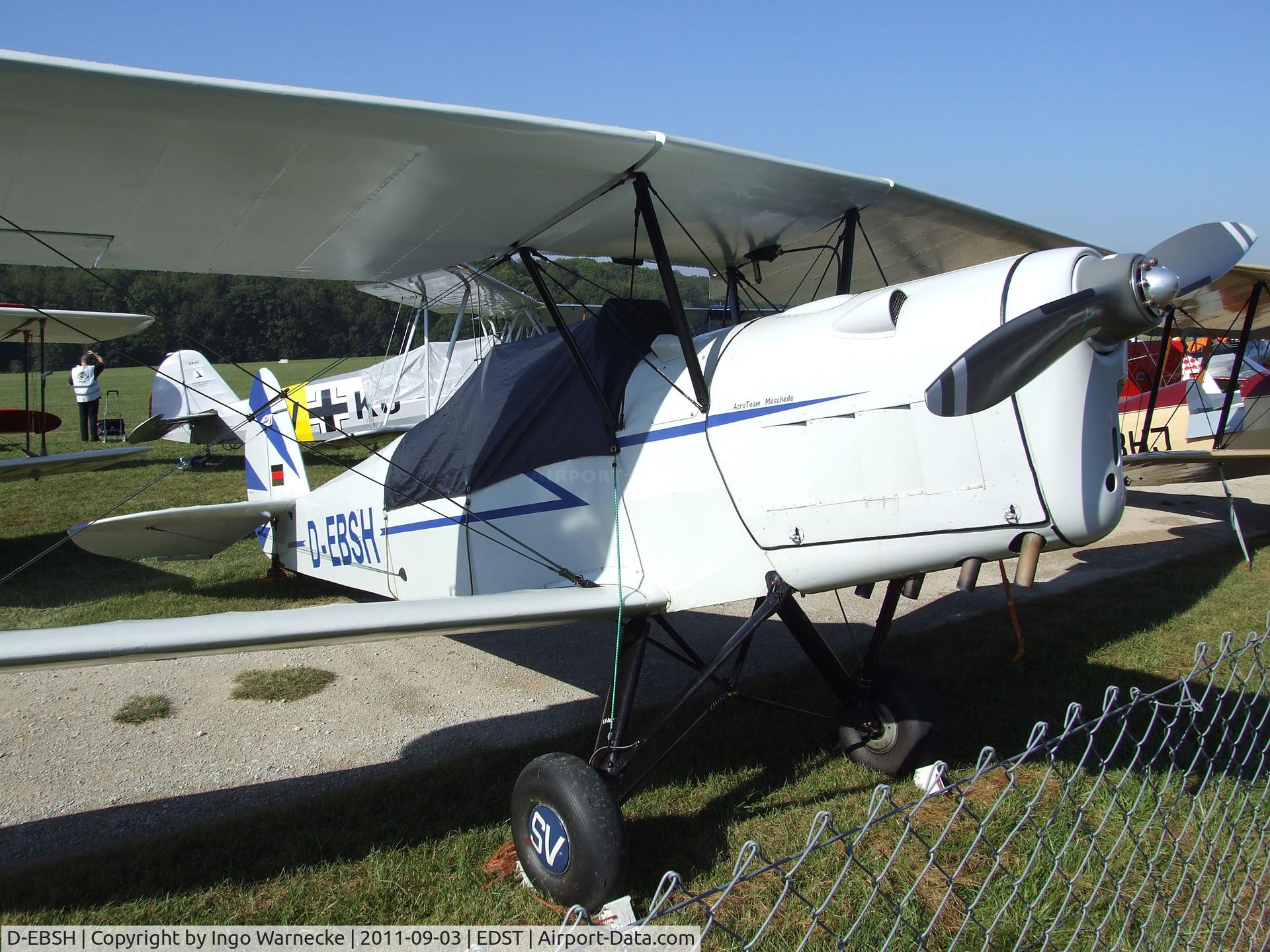 D-EBSH, Stampe-Vertongen SV-4A C/N 634, Stampe-Vertongen (Nord SNCAN) SV-4A at the 2011 Hahnweide Fly-in, Kirchheim unter Teck airfield