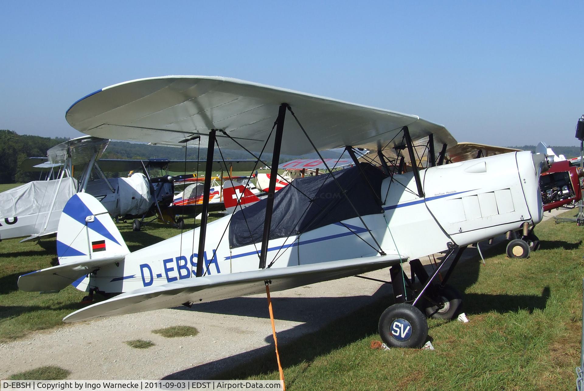 D-EBSH, Stampe-Vertongen SV-4A C/N 634, Stampe-Vertongen (Nord SNCAN) SV-4A at the 2011 Hahnweide Fly-in, Kirchheim unter Teck airfield