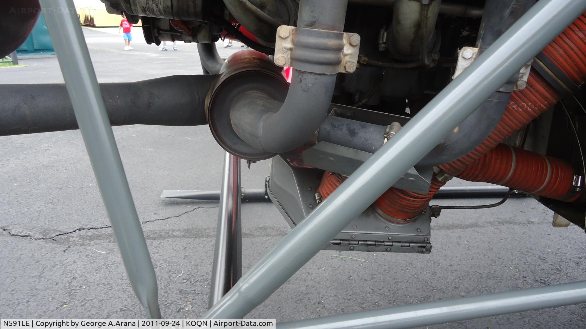 N591LE, 1996 Robinson R22 C/N 2591, Carburetor and exhaust