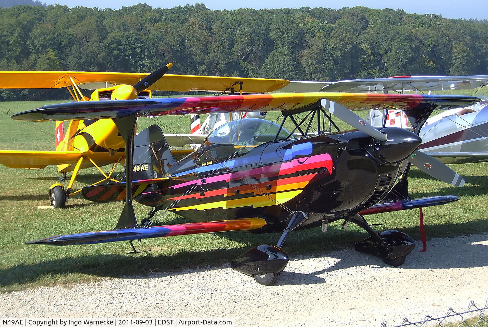 N49AE, 1987 Christen Eagle II C/N COOPER 0001, Christen (Cooper) Eagle II at the 2011 Hahnweide Fly-in, Kirchheim unter Teck airfield